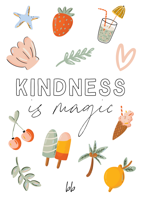 Kindness is Magic Postcard
