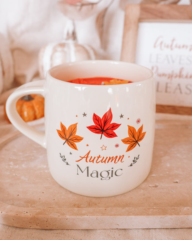 Autumn Magic Coffee Mug Candle