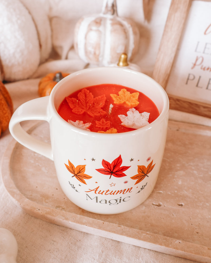 Autumn Magic Coffee Mug Candle