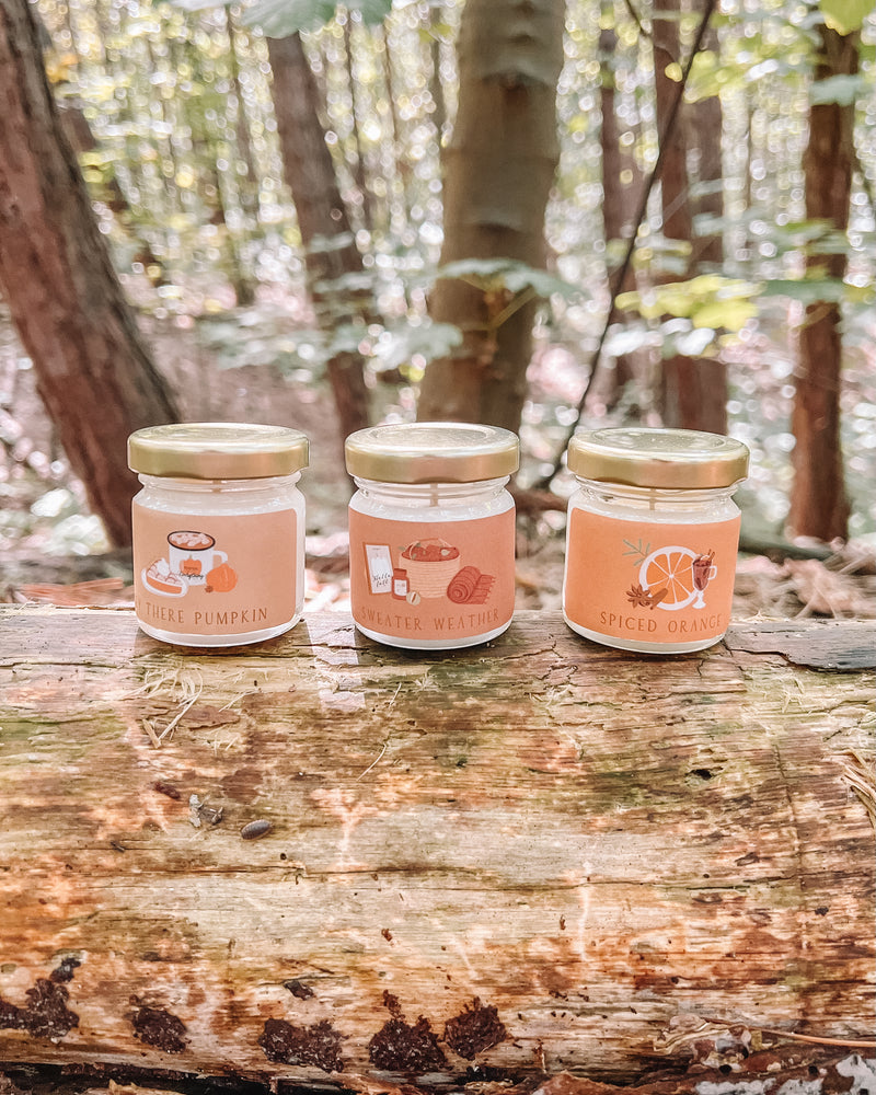 Autumn Mini Candle Trio
