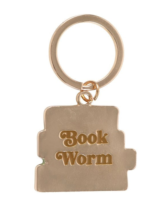 Book Worm Keychain
