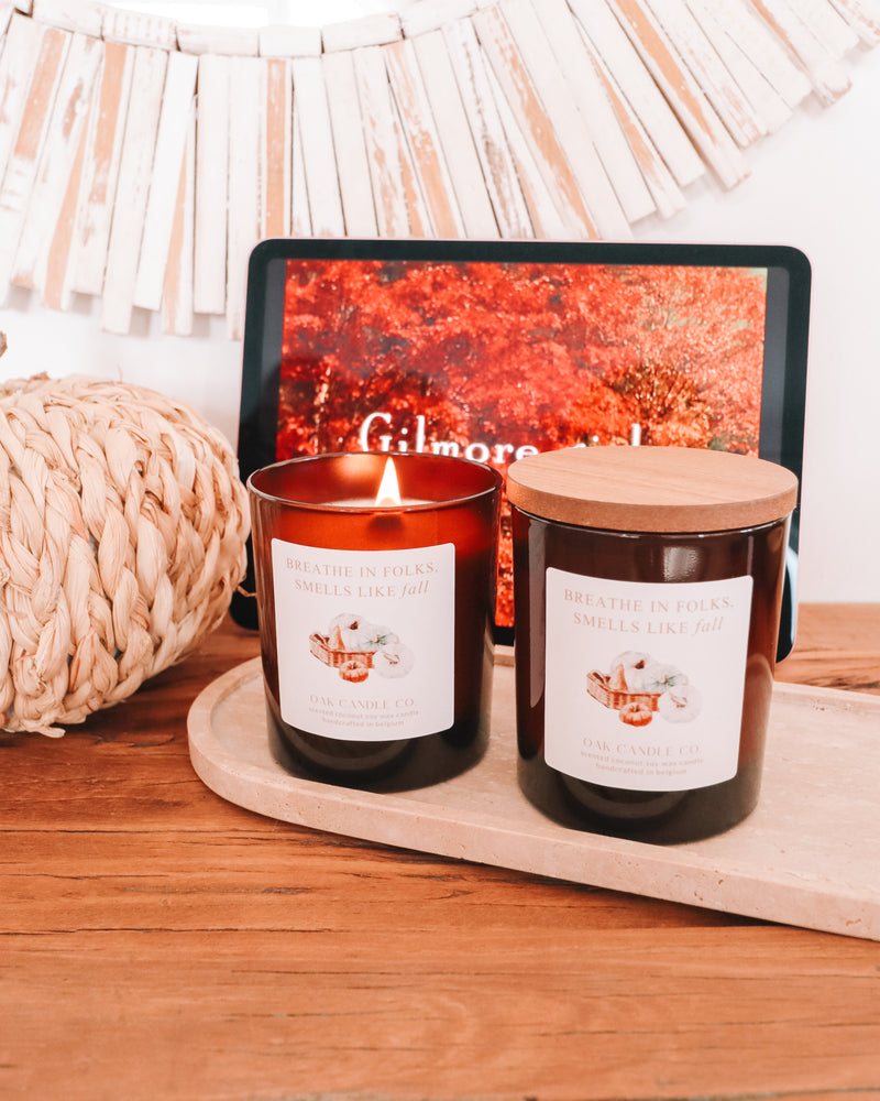 Breathe In Folks Smells Like Fall Candle