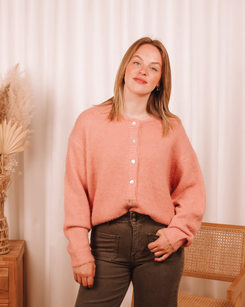 Can't Let Go Rose Cardigan