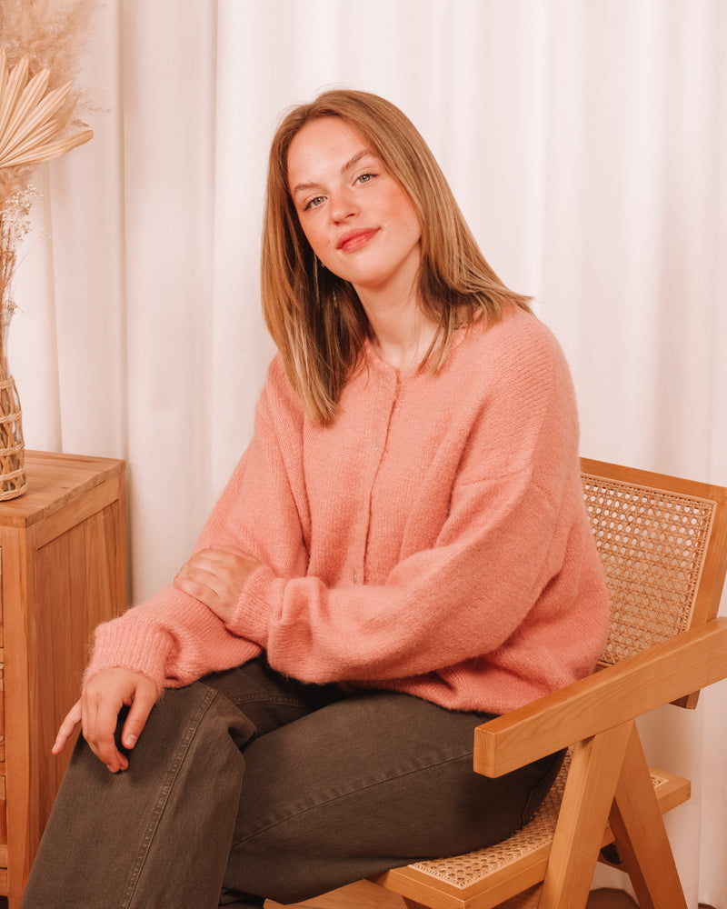 Can't Let Go Rose Cardigan