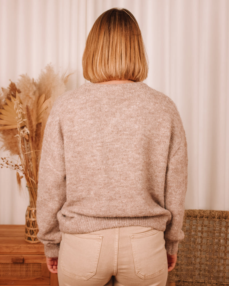 Can't Let Go Taupe Cardigan