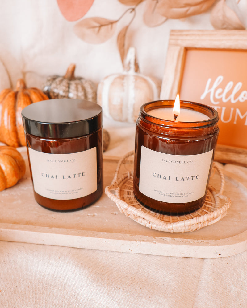 Chai Latte Amber Jar Candle