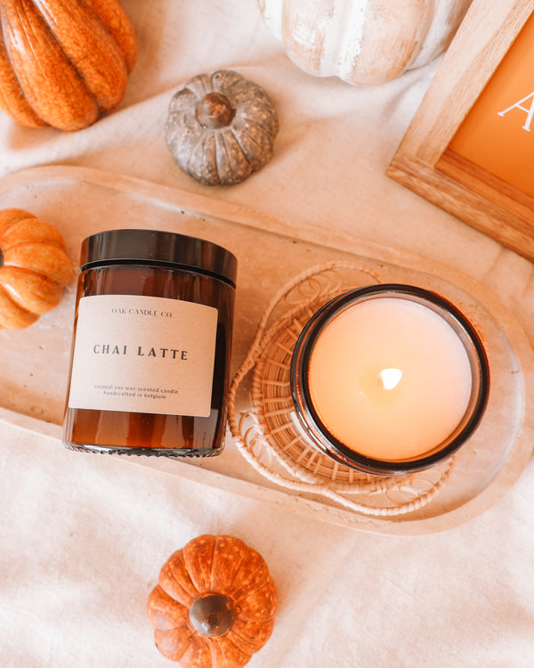 Chai Latte Amber Jar Candle