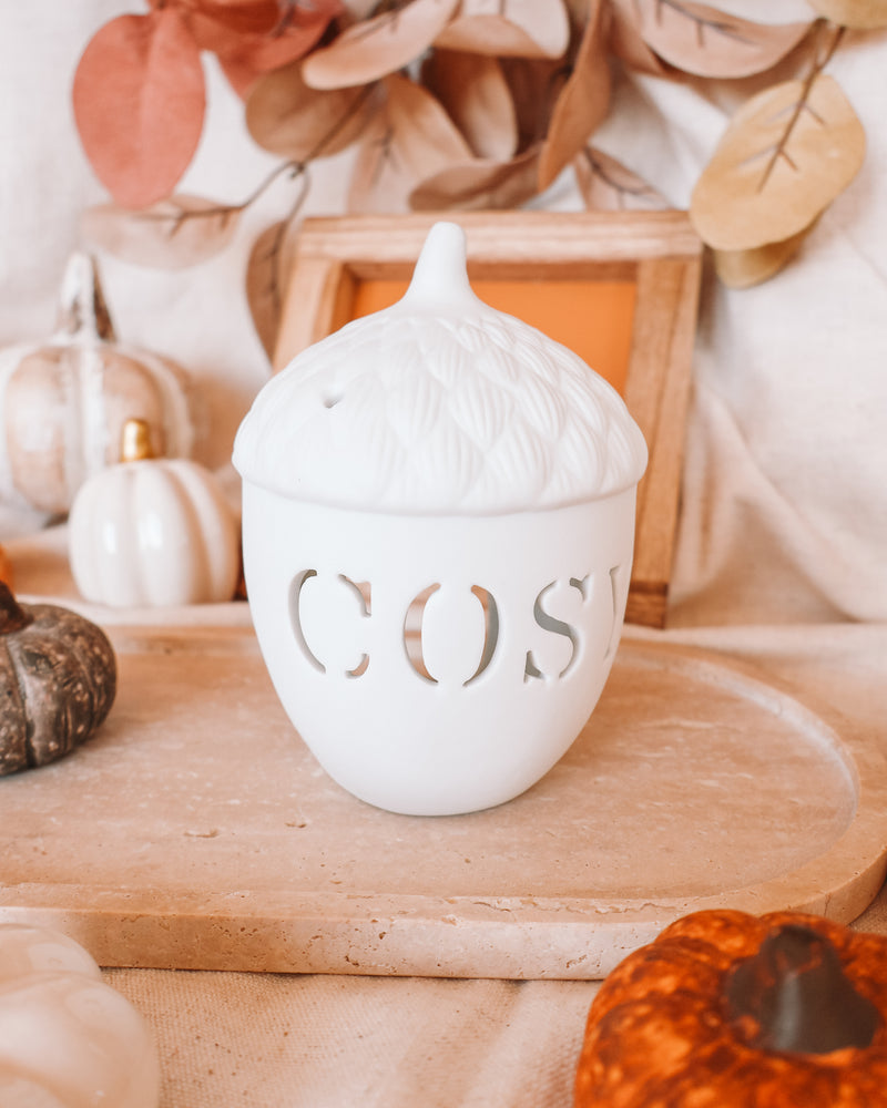 Cosy Acorn Tea Light Candle Holder