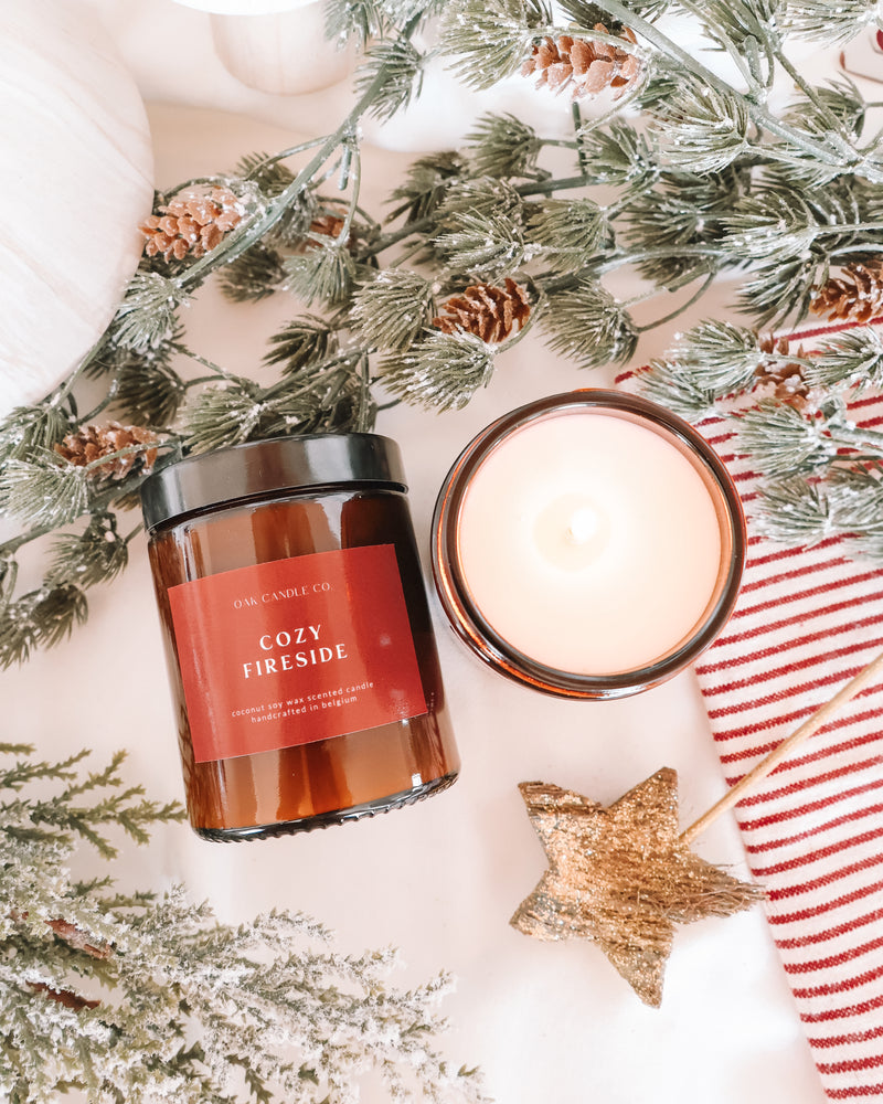 Cozy Fireside Amber Jar Candle