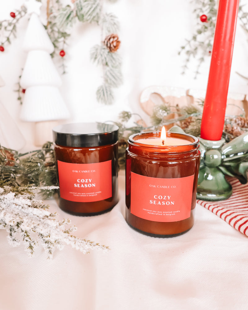 Cozy Season Amber Jar Candle