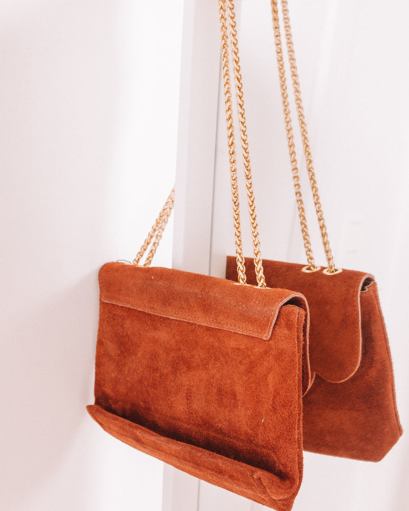 Easy Living Suède Rust Leather Purse