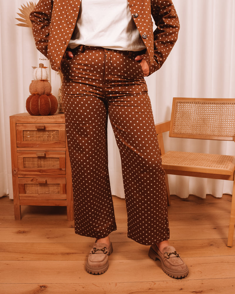 Envy The Leaves Polka Dot Pants