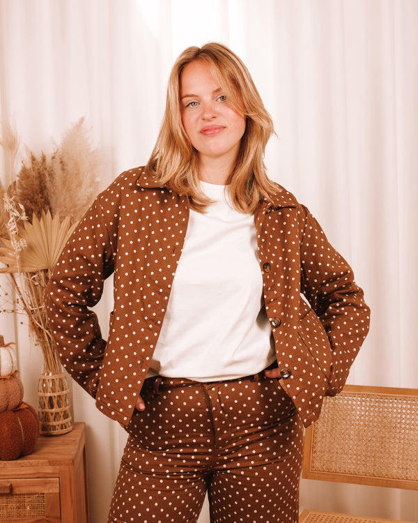 Envy The Leaves Polka Dot Vest