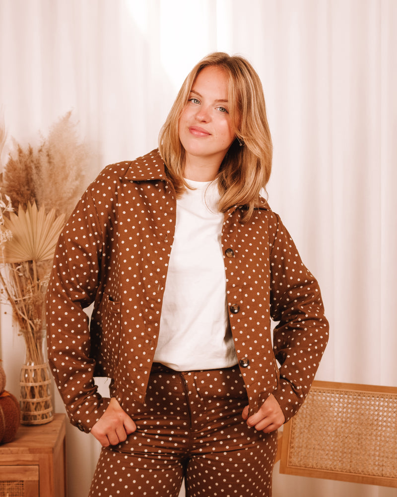 Envy The Leaves Polka Dot Vest