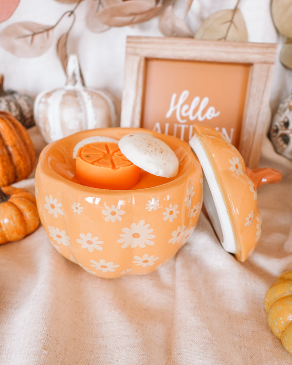 Floral Pumpkin Wax Melter