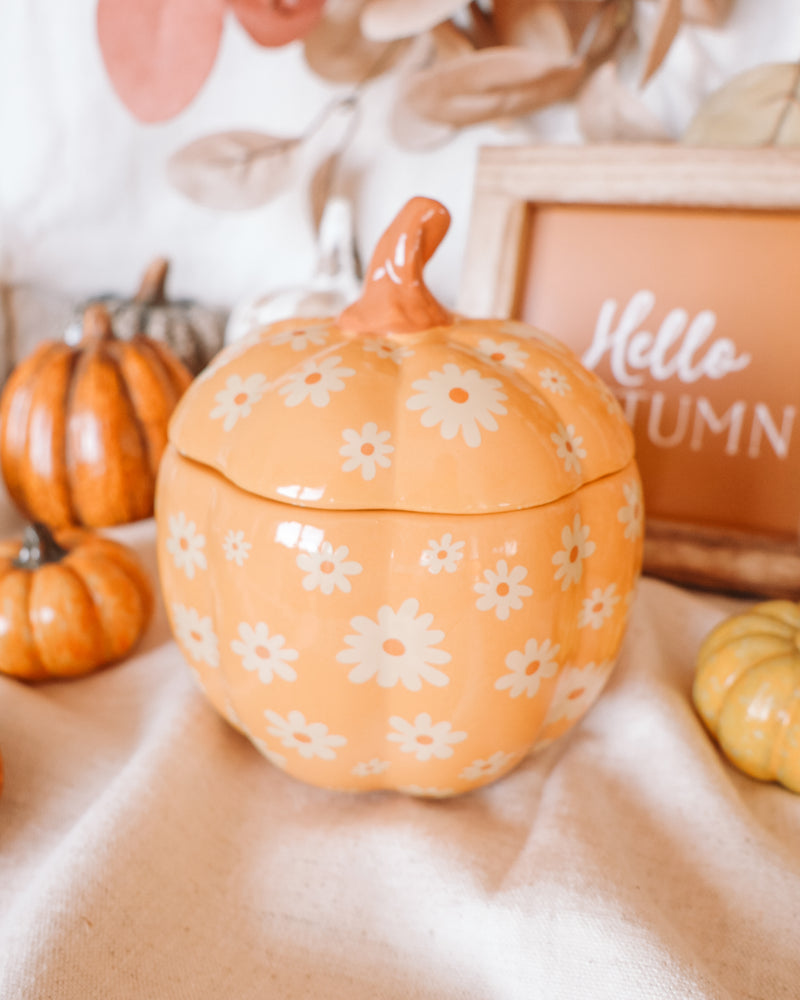 Floral Pumpkin Wax Melter