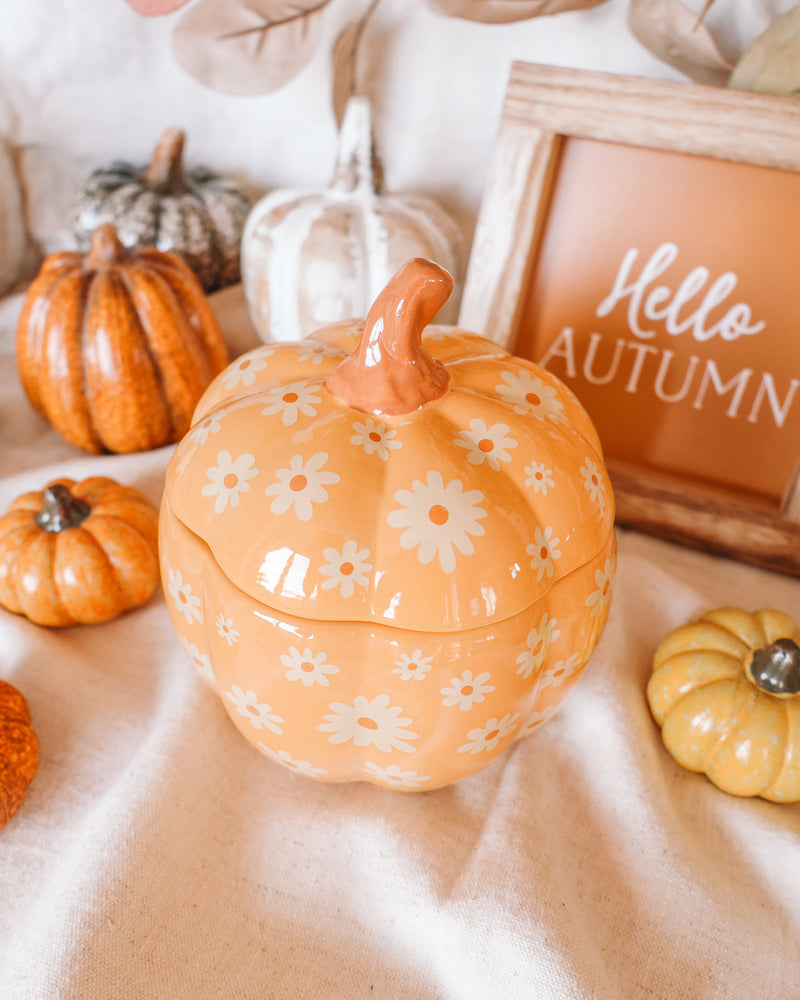 Floral Pumpkin Wax Melter
