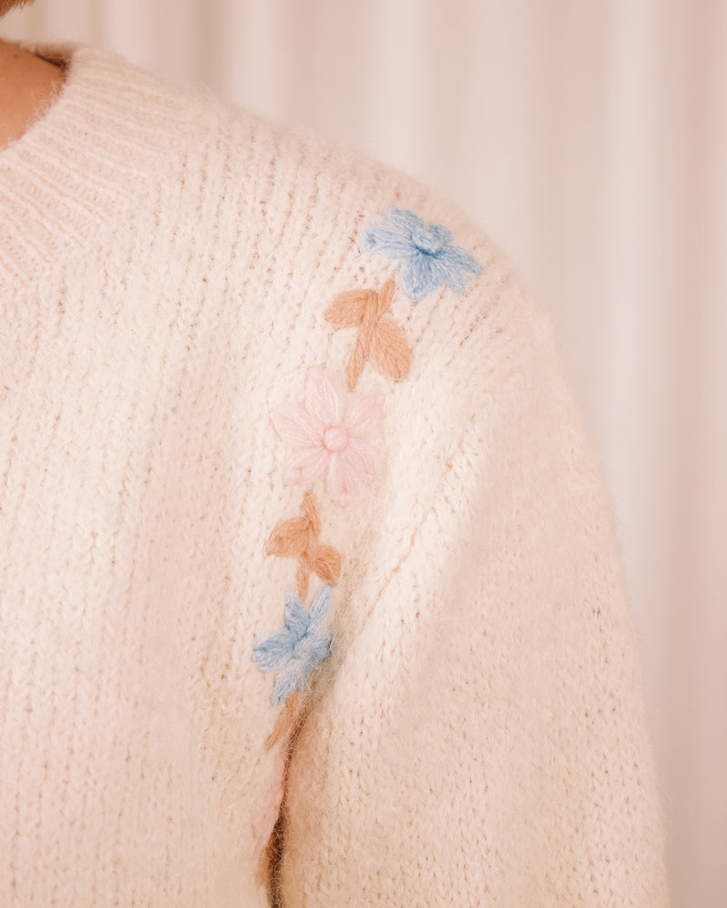 Frosty Florals Sweater