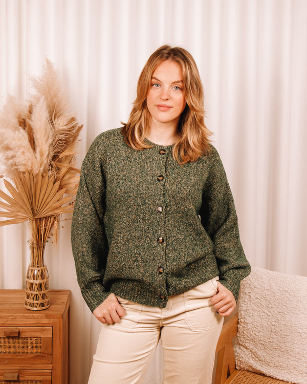 Gentle Reminder Green Cardigan