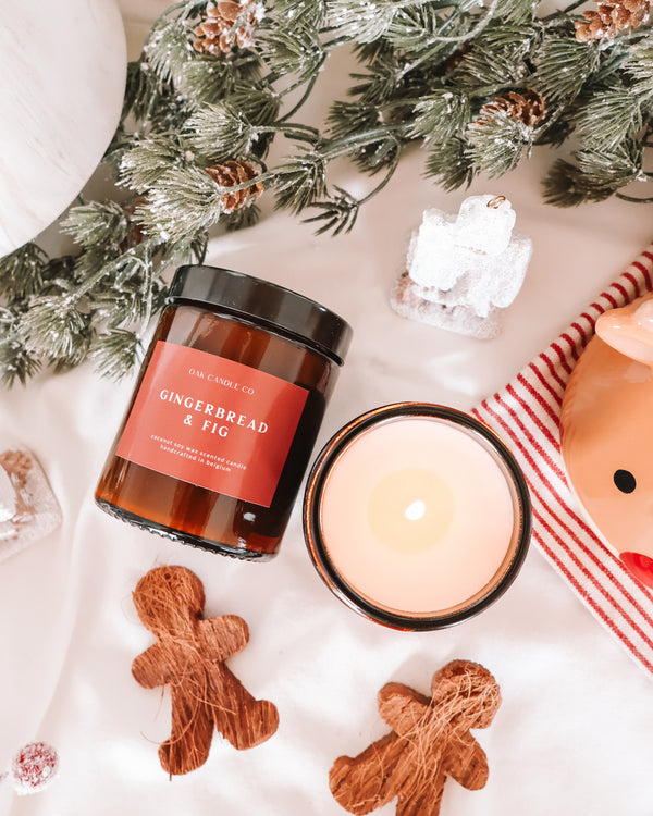 Gingerbread & Fig Amber Jar Candle