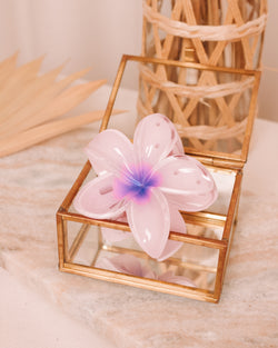 Hawaiian Flower Lilac Hair Clip