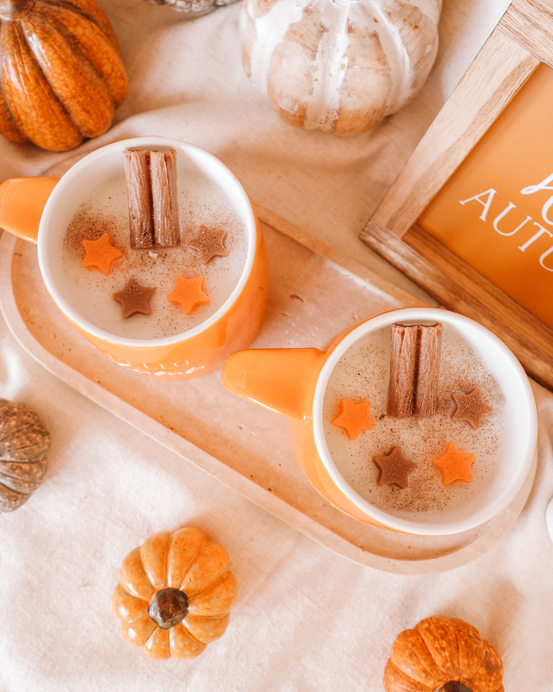 Hello Autumn Coffee Mug Candle