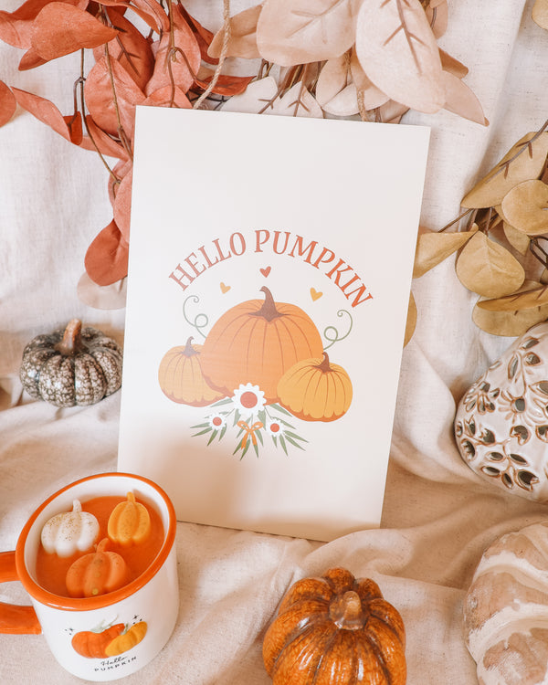 Hello Pumpkin Hanging Sign