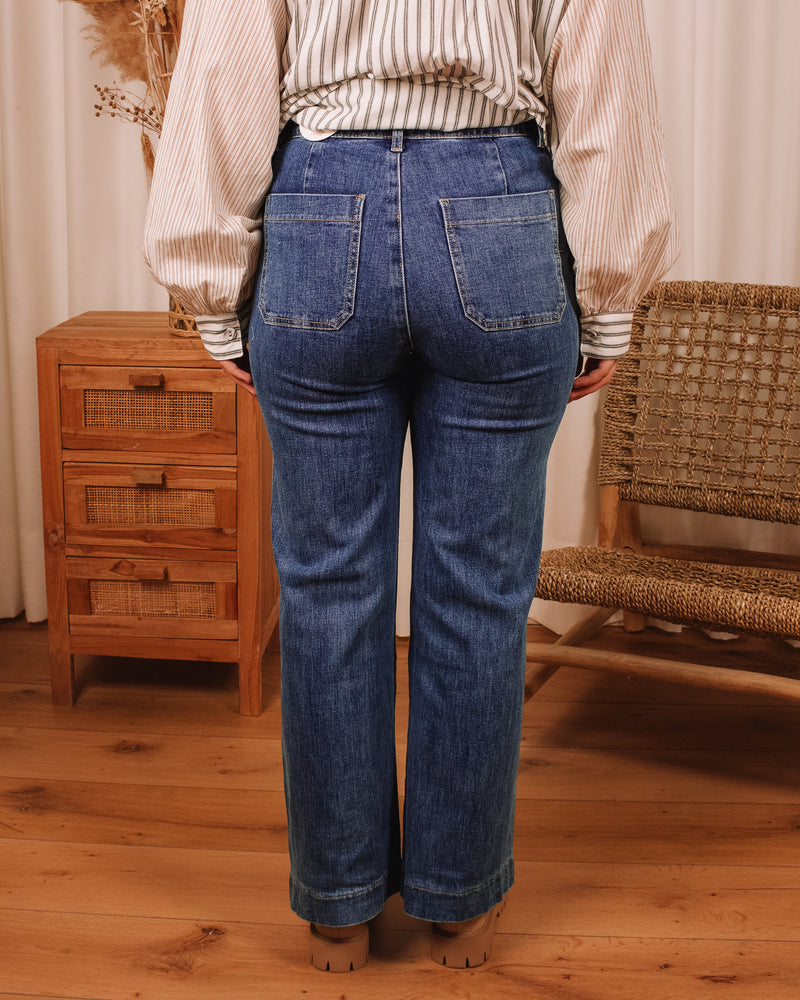 Highway Queen Flared Denim Pants