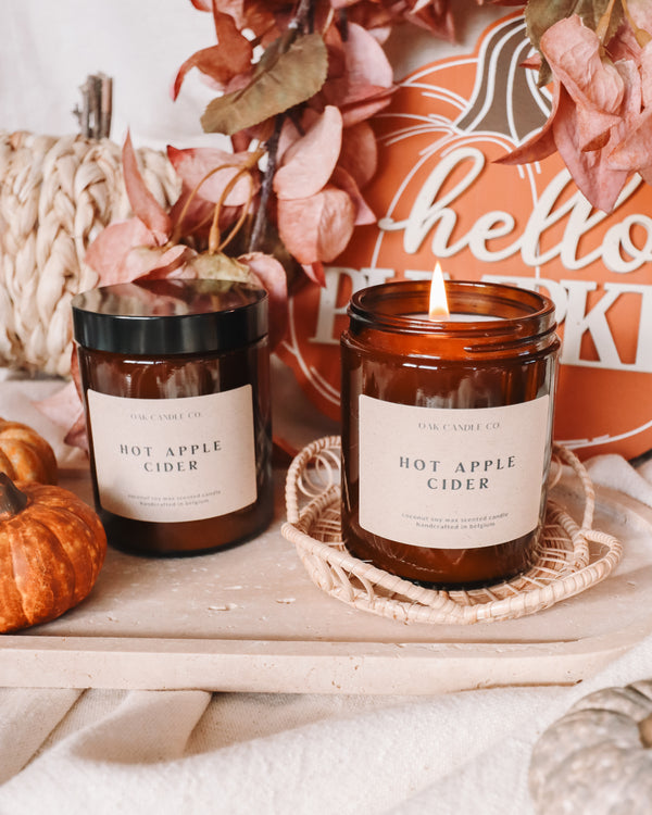 Hot Apple Cider Amber Jar Candle