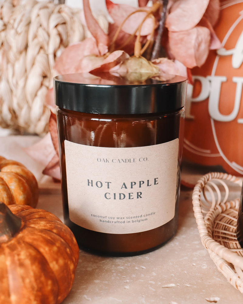 Hot Apple Cider Amber Jar Candle