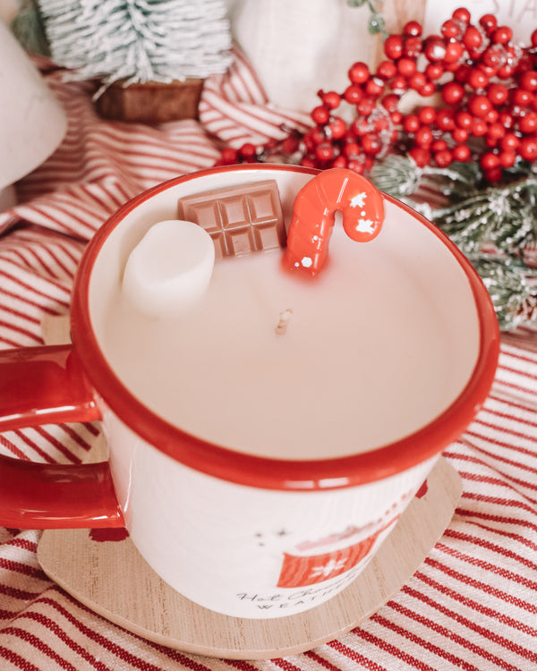 Hot Chocolate Weather Coffee Mug Candle