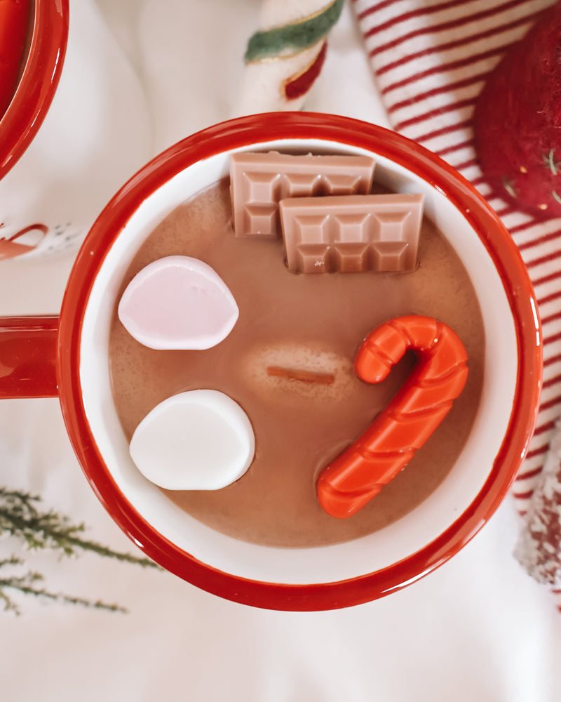 Hot Chocolate Weather Coffee Mug Candle