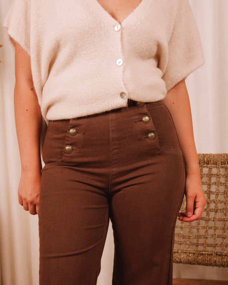 Into The Wild Brown Wide Leg Pants