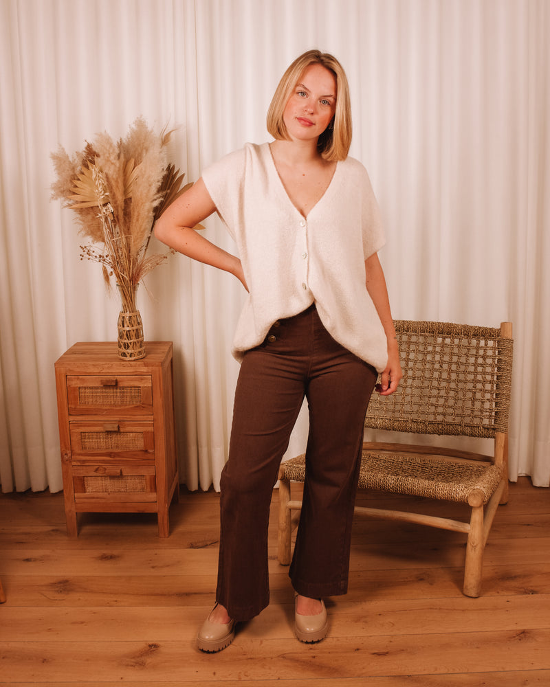 Into The Wild Brown Wide Leg Pants