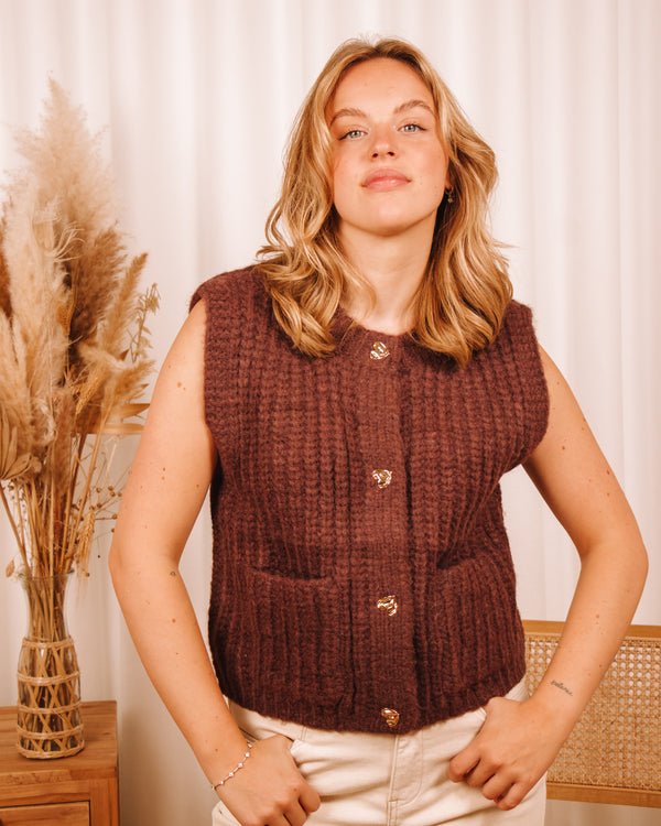 Love For You Sleeveless Cardigan