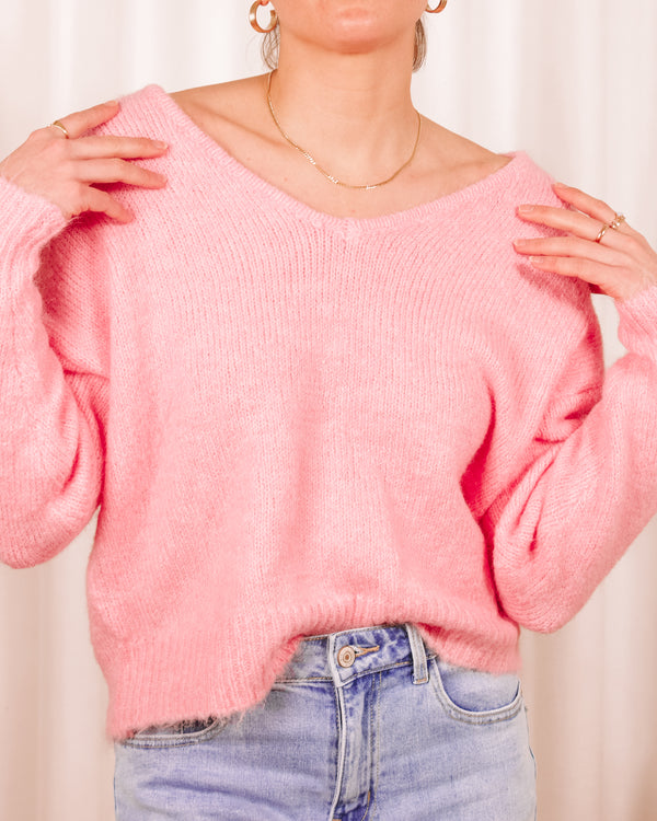 Love Is Strange Pink Sweater