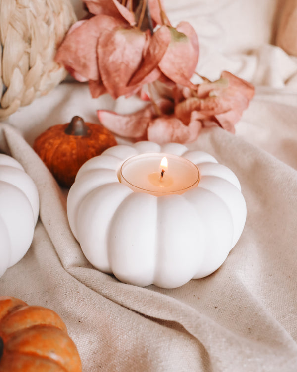 Pumpkin Handmade Tea Light Holder