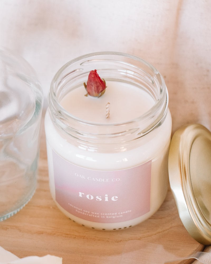 Rosie Glass Jar Candle