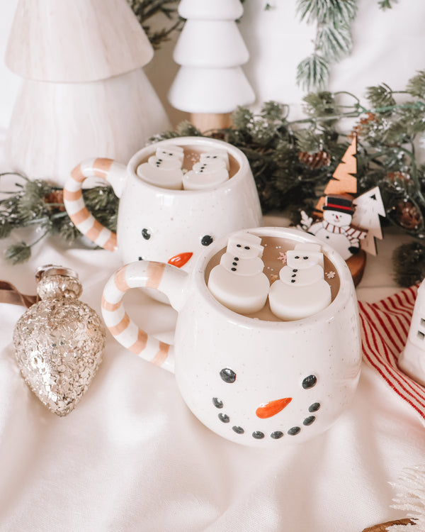 Snowman Coffee Mug Candle