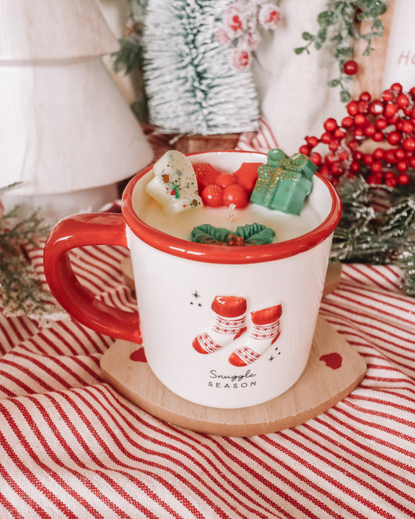 Snuggle Season Coffee Mug Candle