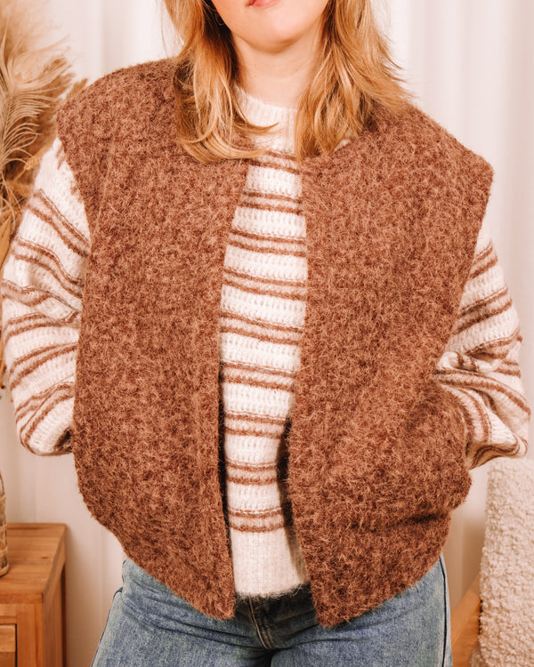 Soft Winds Fluffy Sleeveless Vest