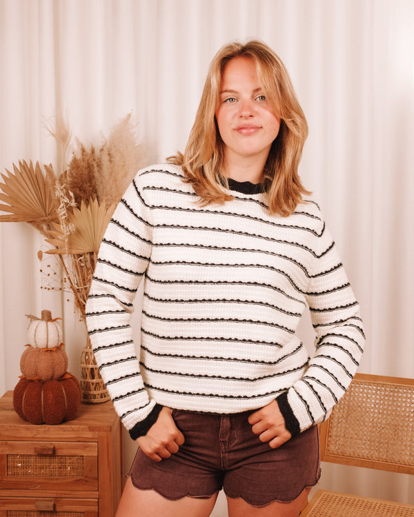 Stick Season Striped Sweater
