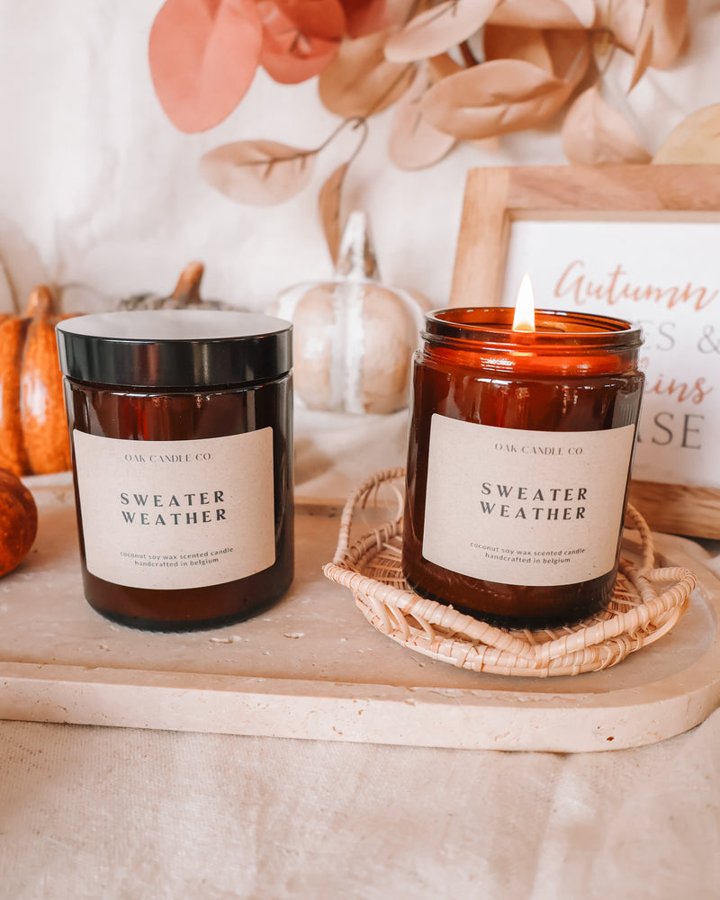 Sweater Weather Amber Jar Candle