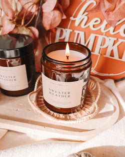 Sweater Weather Amber Jar Candle