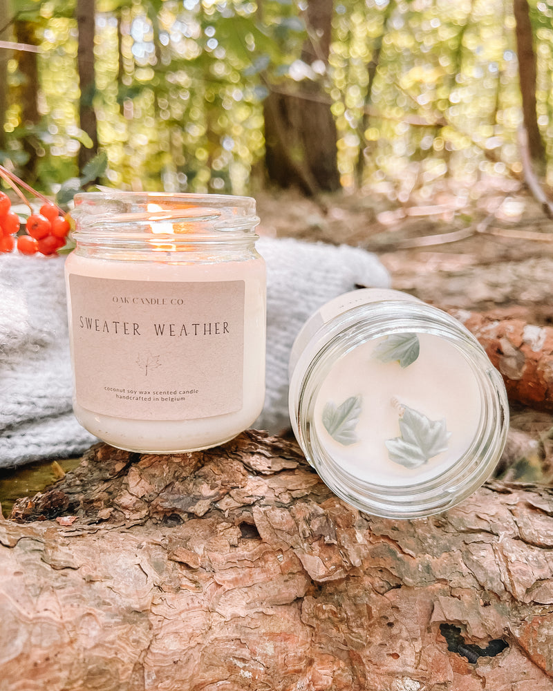 Sweater Weather Glass Jar Candle