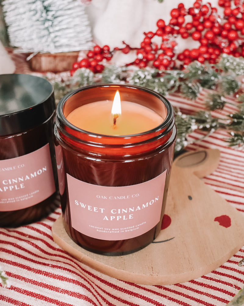 Sweet Cinnamon Apple Amber Jar Candle