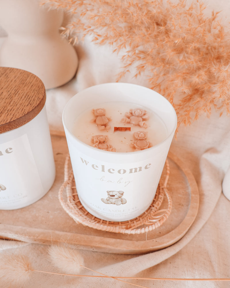Welcome Baby Candle