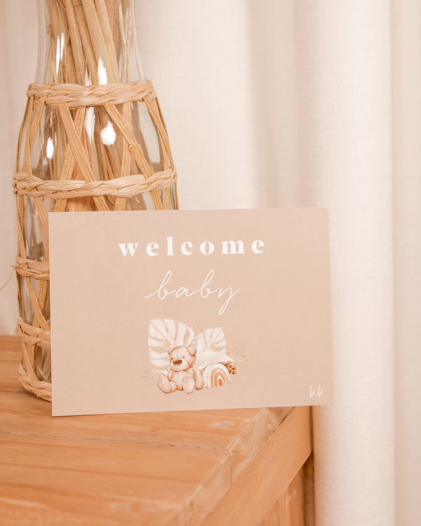 Welcome Baby Postcard