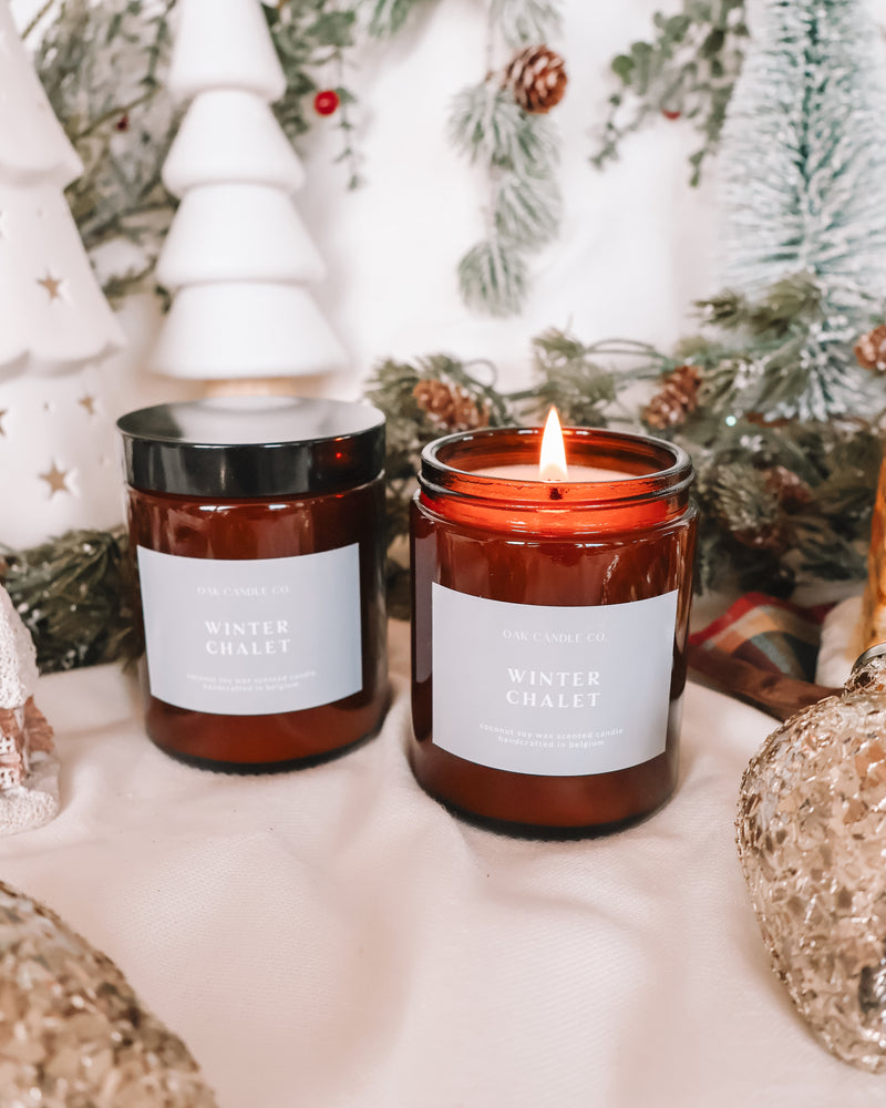 Winter Chalet Amber Jar Candle