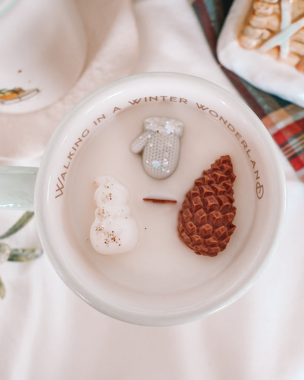Winter Wonderland Coffee Mug Candle